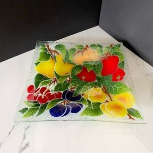 12.5" Square Orchard Fruit Bowl by Peggy Karr